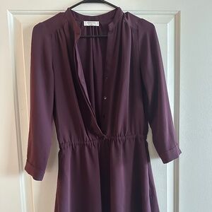 Babaton Aritzia Mini Long Sleeve Dress